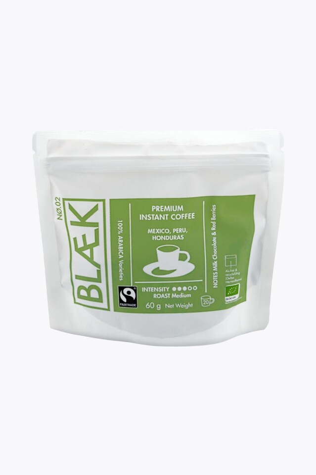 BLÆK Organic Instant Coffee No. 2 Medium Roast Organic 60g