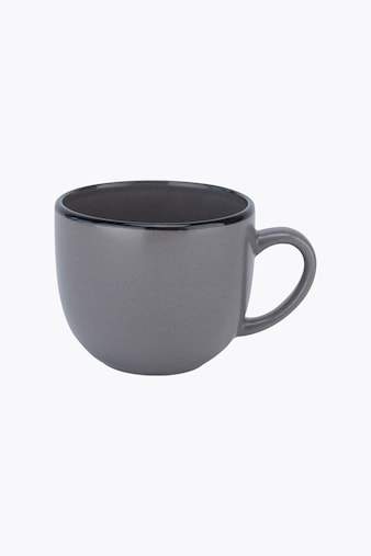 Cosy & Trendy Speckle Grey Cup black rim 240ml