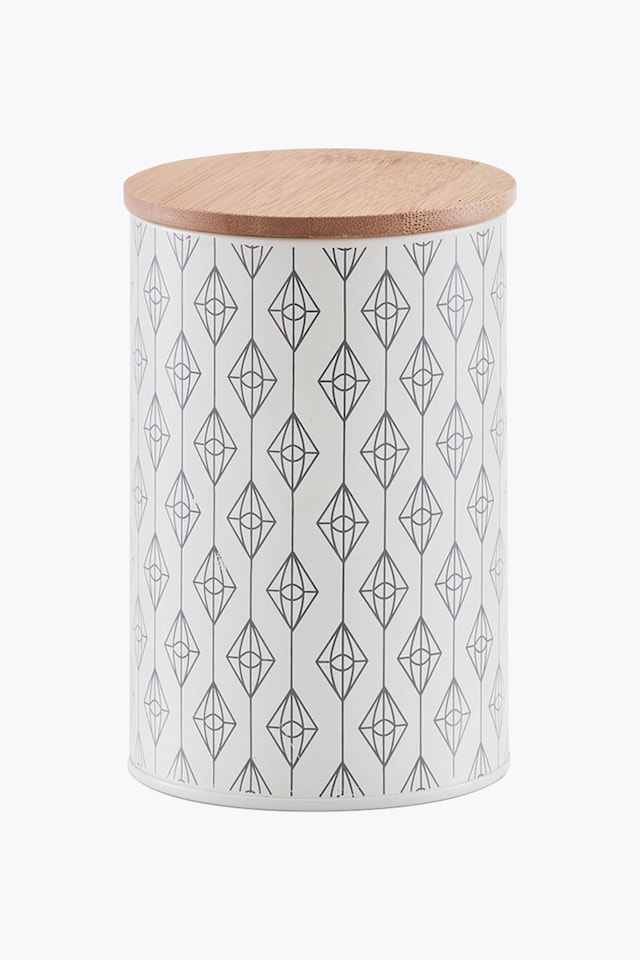 Zeller Present Metal Storage Canister 1l Gray