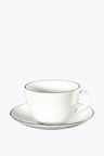 ASA Selection coffee cup with saucer ligne noire