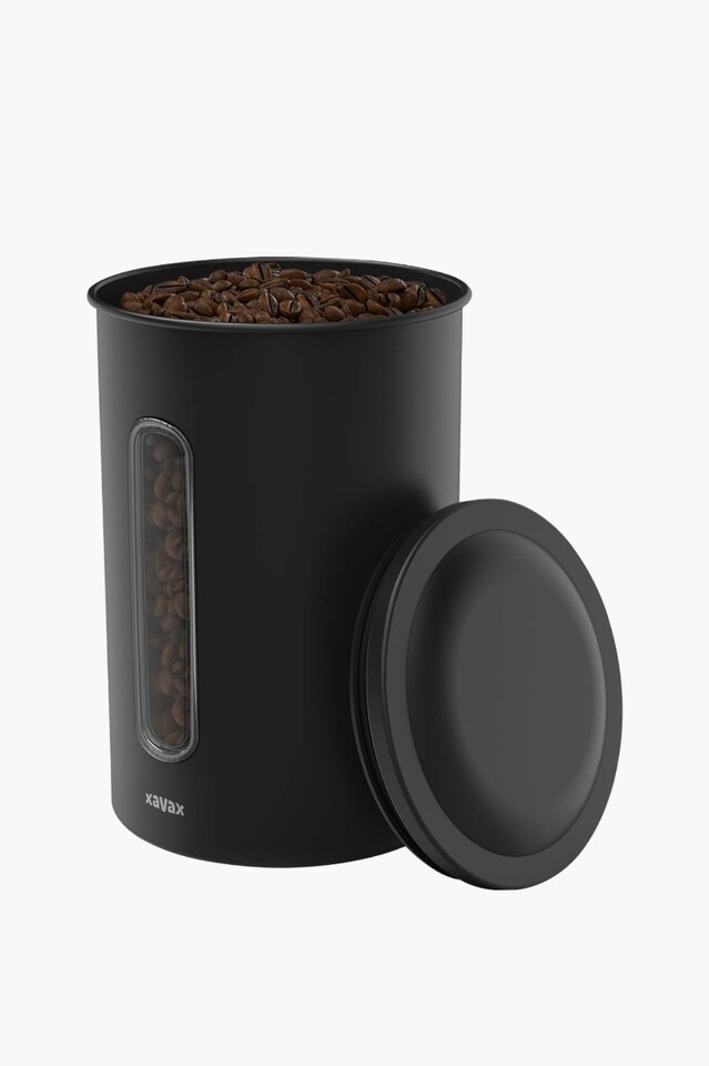 Xavax Coffee Canister 1,3kg, Black open