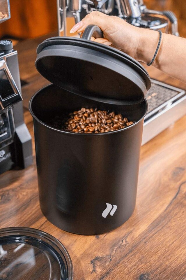 Airscape roastmarket Coffee Canister luftdicht 1kg, Black matt 2