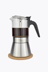 Milu Stainless Steel Glas Induktion Espresso Maker-Set (5-tlg.) 4 Cups