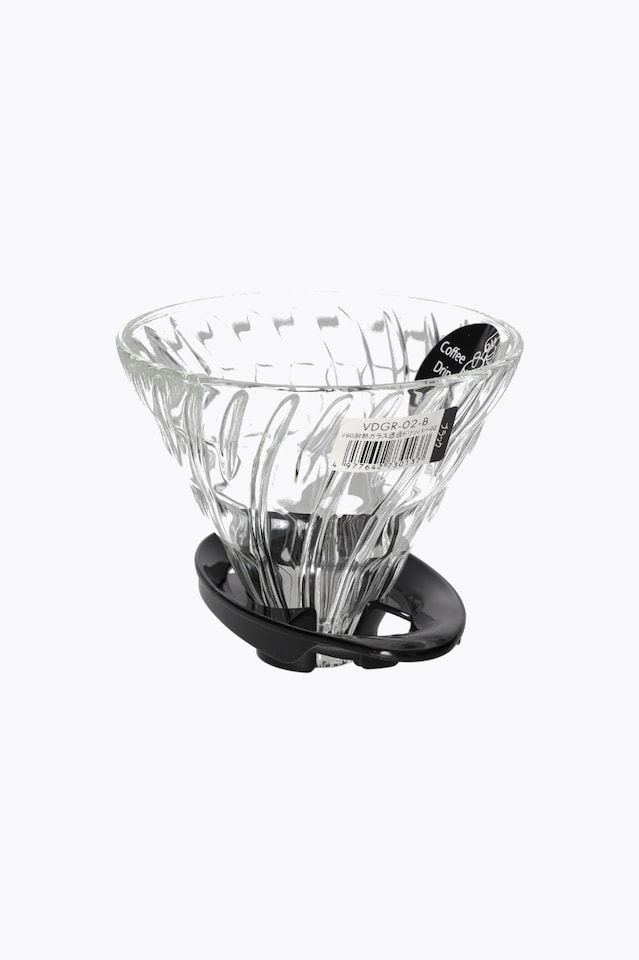 Hario V60 Glass Dripper 02 Coffee Filter (Pour-Over Brewer) schwarz