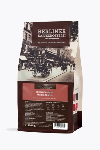 Berliner Kaffeerösterei India Malabar Monsoon Coffee 1kg