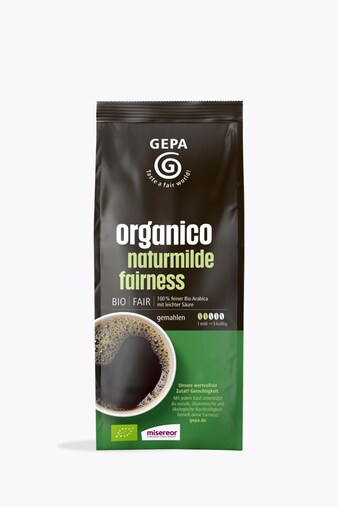 GEPA Organic Coffee Orgánico mild Fairness 500g ground