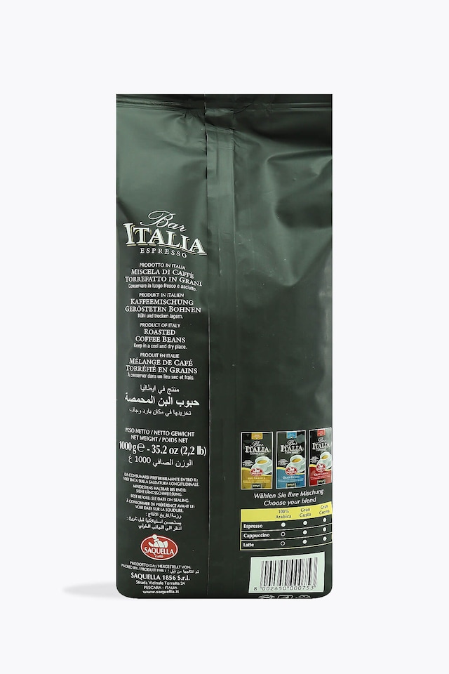 Saquella Bar Italia Espresso Gran Crema 1kg