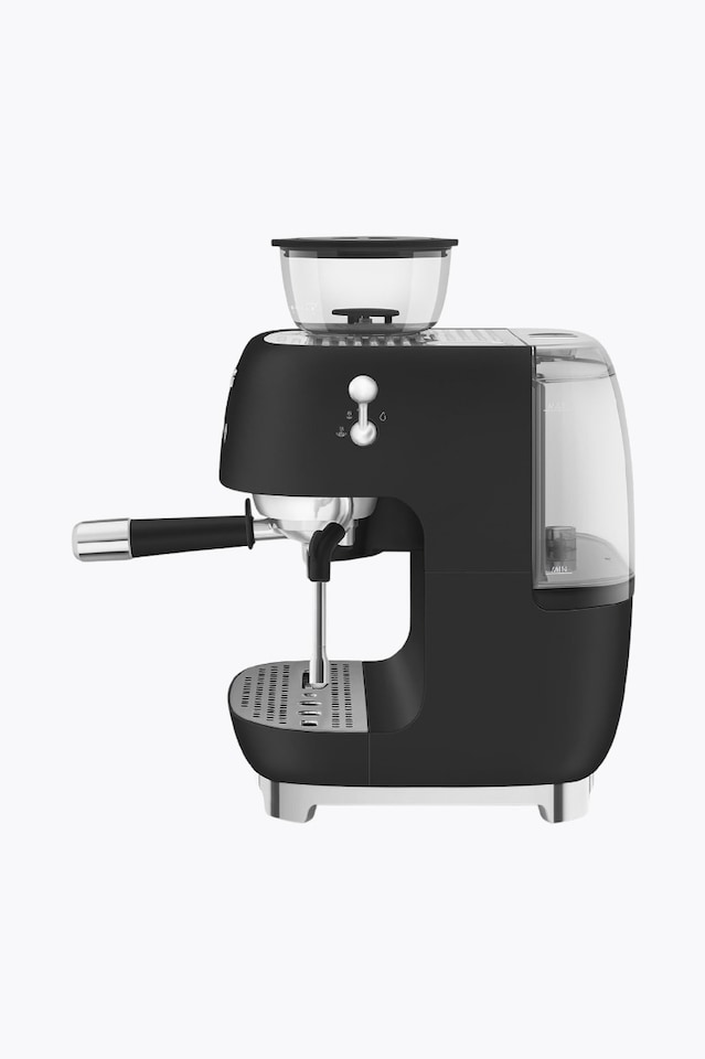 Smeg Espresso Machine 50's Style mit Grinder, Black-Matt