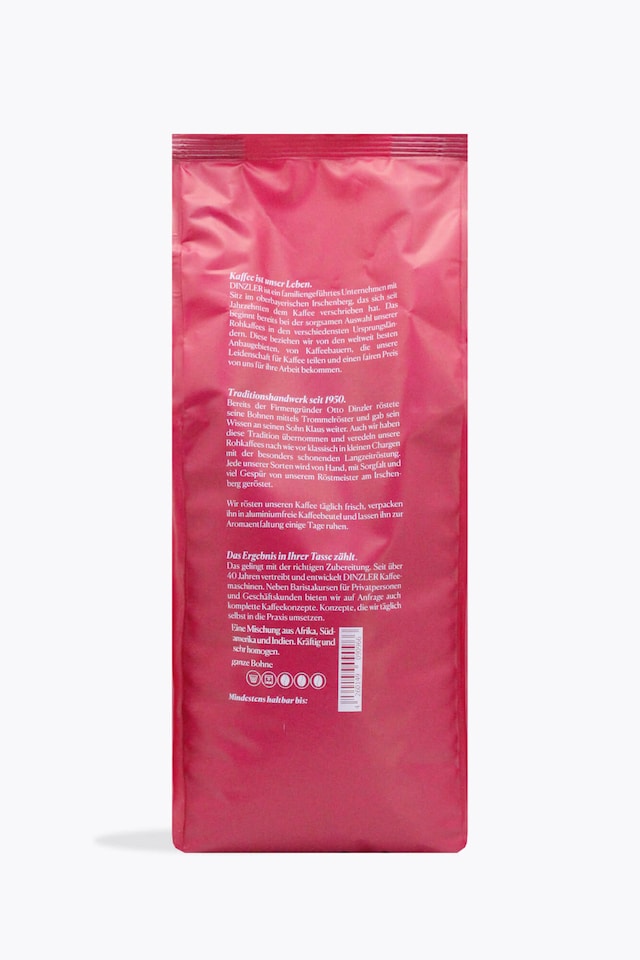 Dinzler Coffee Premium 1kg back
