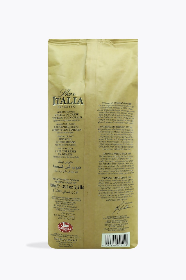 Saquella Bar Italia Fairtrade Espresso 1kg