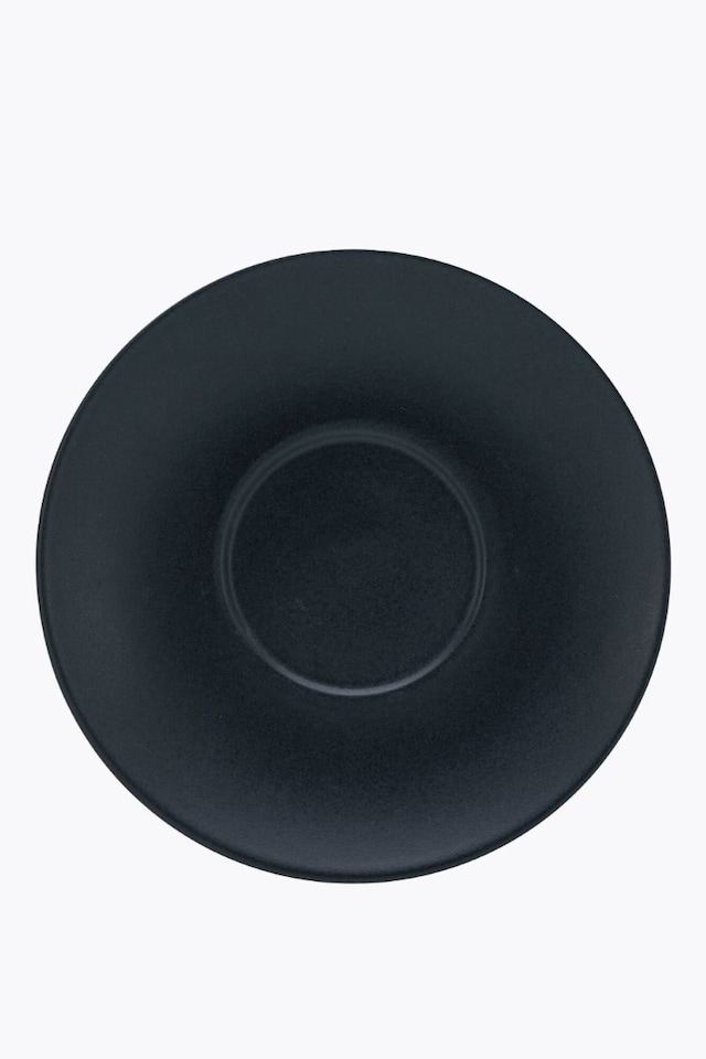 CreaTable Soft Touch Cappuccino Saucer Black