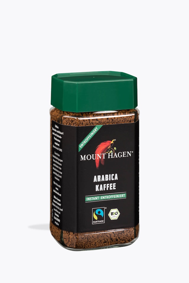 Mount Hagen Arabica Instant Coffee Decaffeinated Organic 100g