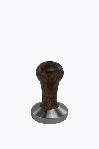 Motta Tamper stainless steel flat with wooden handle brown 58.5mm