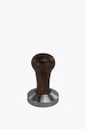 Motta Tamper Stainless Steel Flat with Brown Wooden Handle 58mm