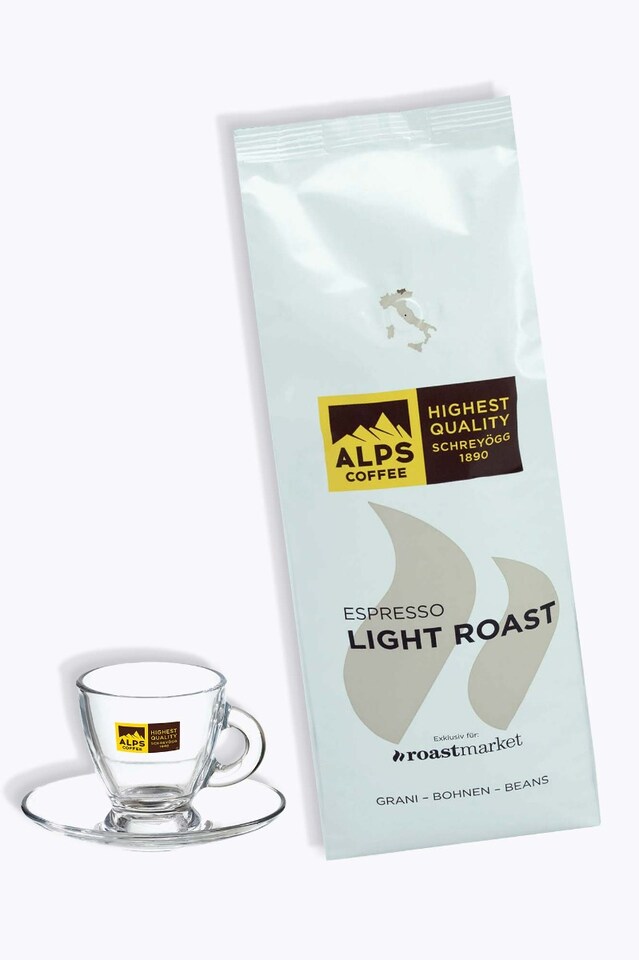 Alps Coffee Light Roast 1kg + Gratis vetro tazzina da espresso