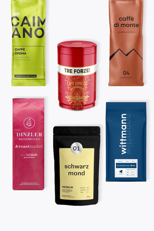 Coffee Beans für Vollautomaten - Tasting Set 1,5kg