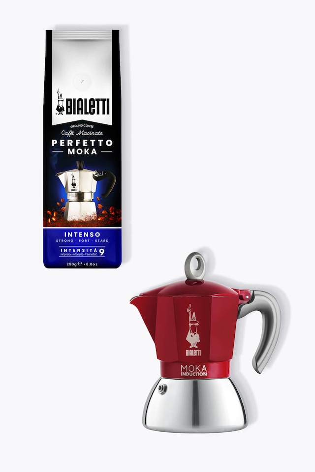 Bialetti Induktion 4 tazzan + Bialetti caffè