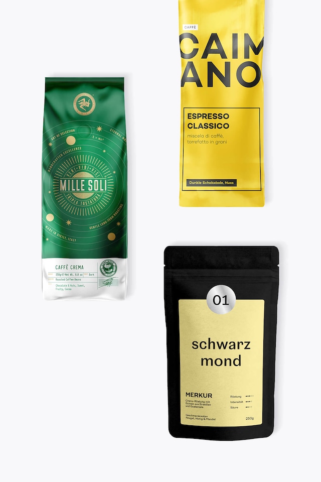 Coffee Beans für Vollautomaten - Tasting Set 750g
