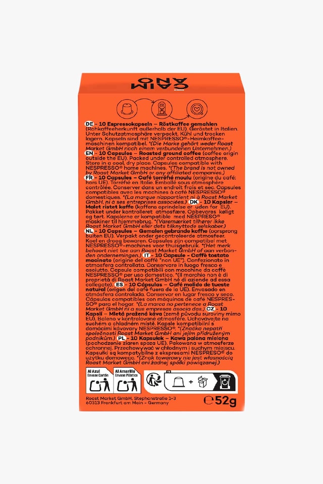 Caffè Caimano Espresso Forte 10 Capsules Nespresso® compatible
