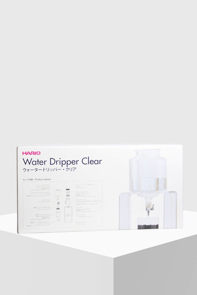 Hario Water Dripper Clear Cold Brew Packaging Side
