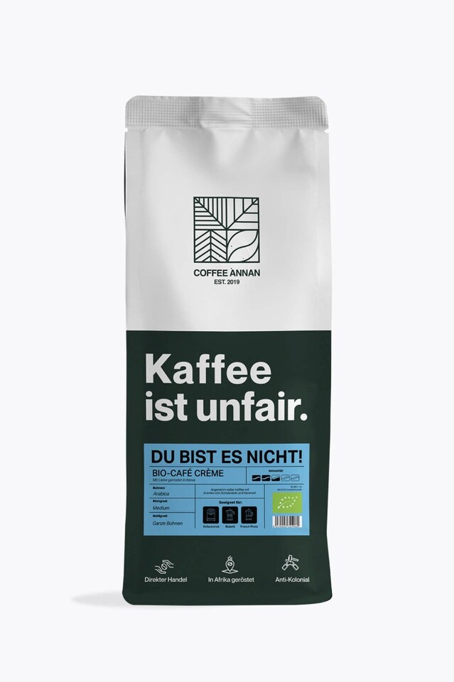 Coffee Annan Organic Café Créme 1kg