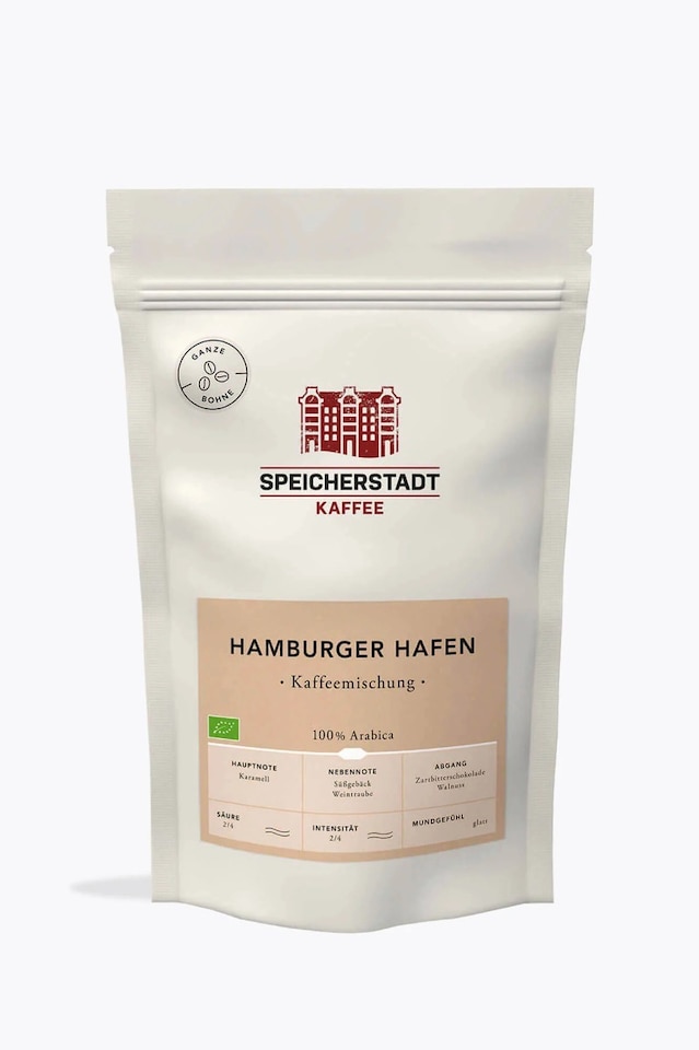 Speicherstadt Hamburger Hafen mélange de café Bio 500g
