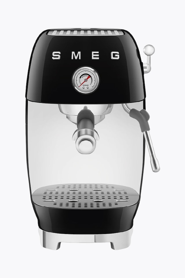 SMEG Espresso Machine 50's Style with Cold Brew Function Black