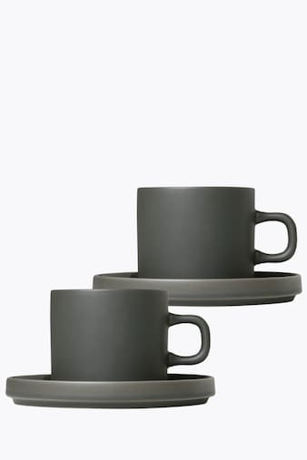 Blomus Pilar Agave Green 2-Piece Coffee Cup Set
