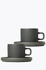 Blomus Pilar Agave Green 2-Piece Coffee Cup Set