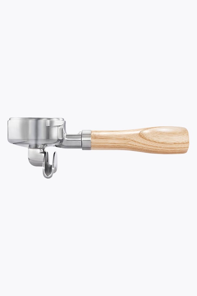 Gaggia Stainless Steel-Portafilter mit Handle aus Eschenholz 58mm