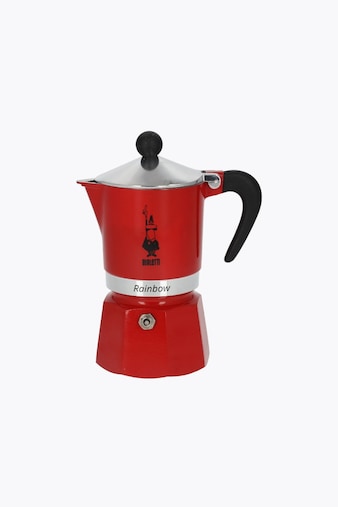 Bialetti Cafetière italienne Rainbow rouge 3 tasses