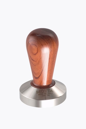 Motta Tamper Bubinga Wood Flat Base 58mm