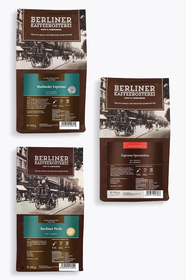 Berliner Coffeerösterei Tasting Set 750g