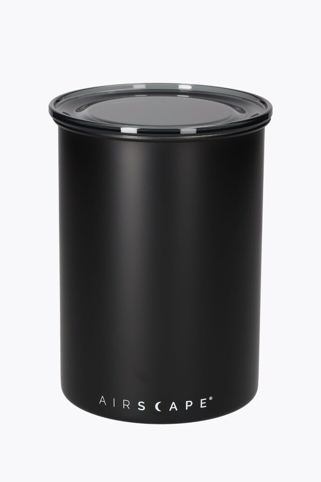 Airscape roastmarket Coffee Canister luftdicht 500g Black Matt mit logo