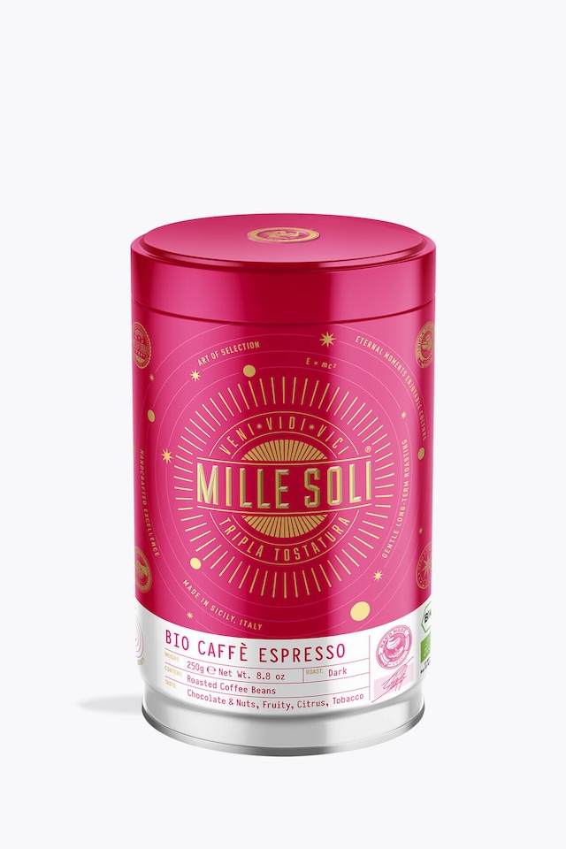 Mille Soli Caffè Espresso Organic 250g Tin