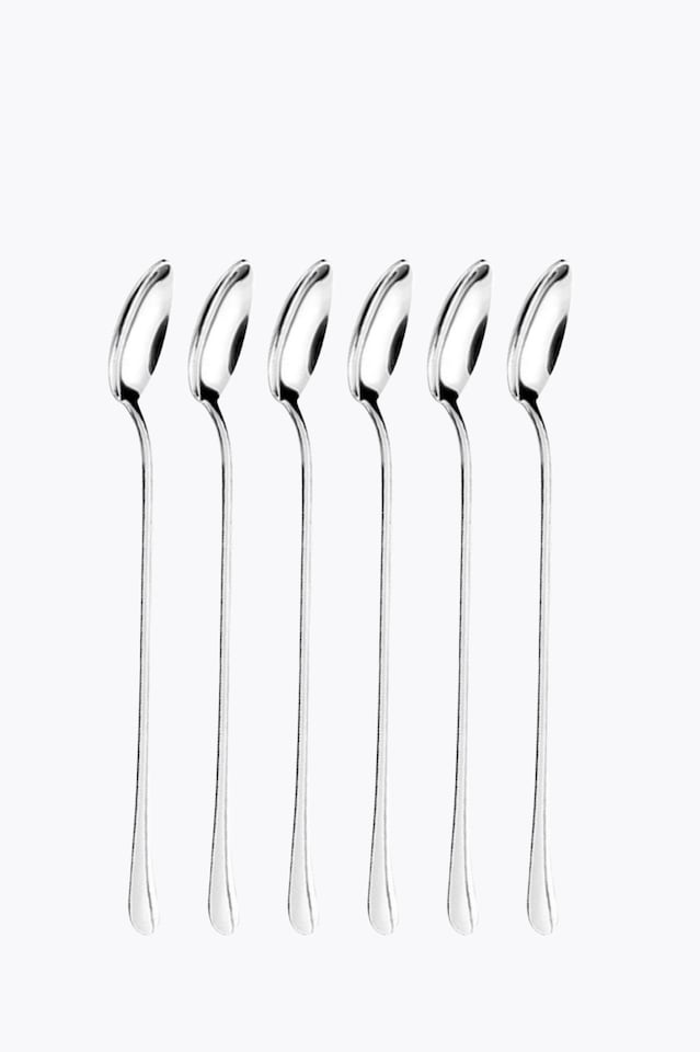 Motta Latte Macchiato Spoon Set of 6 Stainless Steel