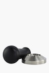 Motta Tamper Stainless Steel gewölbt mit Holzgriff schwarz 58mm