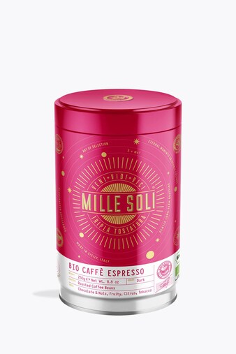 Mille Soli Caffè Espresso Organic 250g Can
