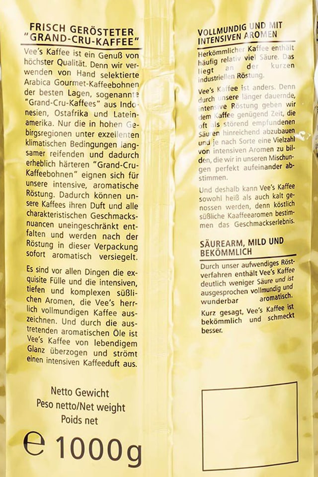 Vee's Italienische Röstung d'Oro