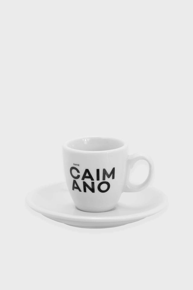 Caffè Caimano šálek na espresso s podšálkem