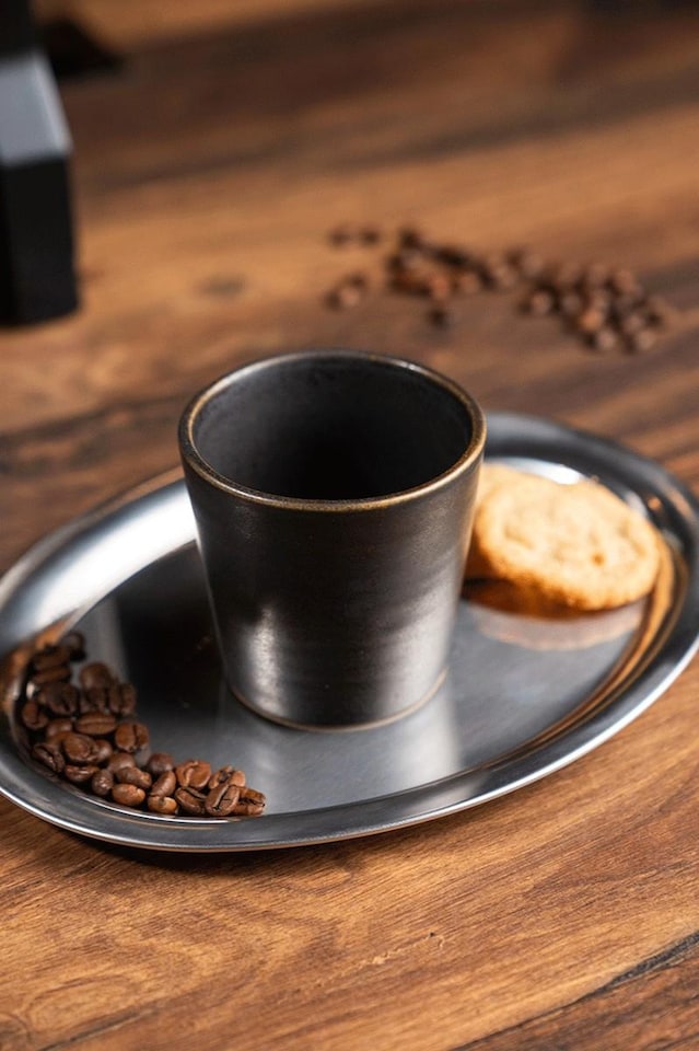 Blomus Kumi Tasse, Espresso auf Tablett