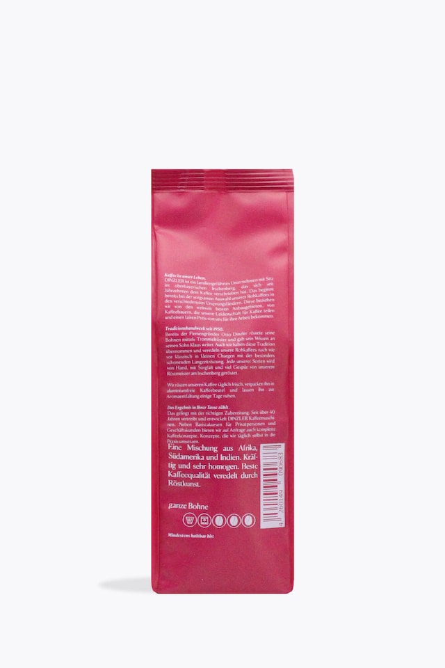 Dinzler Coffee Premium 250g back