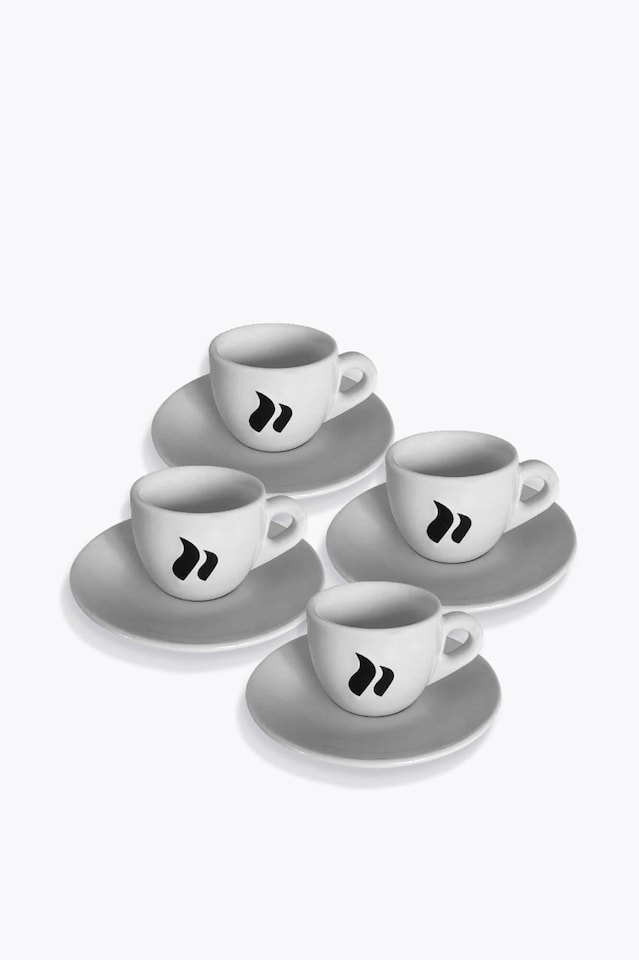 roastmarket Sada 4 bílých šálků na espresso