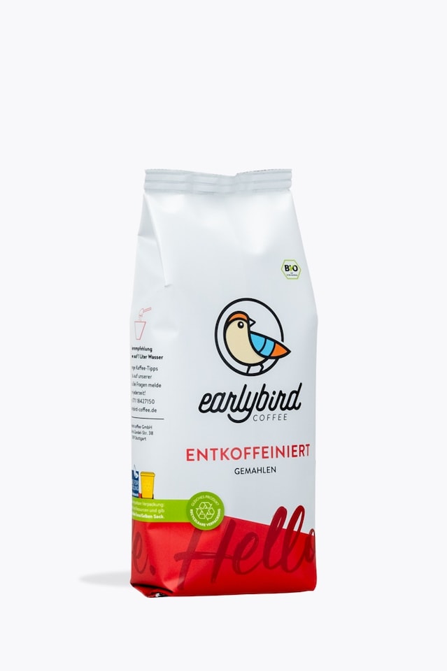 earlybird coffee Decaffeinated Organic 250g Ground