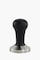 Motta Tamper Stainless Steel Curved with Black Wooden Handle 58mm