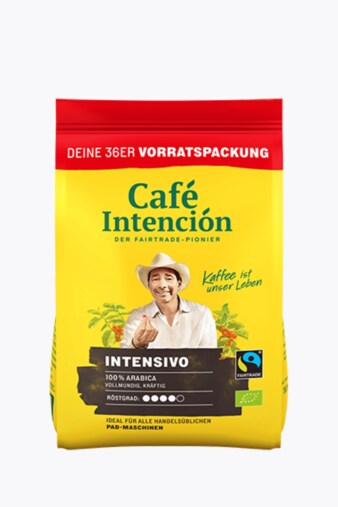Café Intención Intensivo Organic 36 Pads Senseo® Compatible