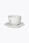 La Marzocco linea cappuccinokop sort med underkop sæt med 4