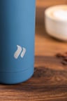 roastmarket Insulated Bottle 500ml, Grey-Blue