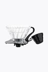 Hario V60 Glass Coffee Dripper 01 Coffee Filter (Pour-Over Brewer) schwarz