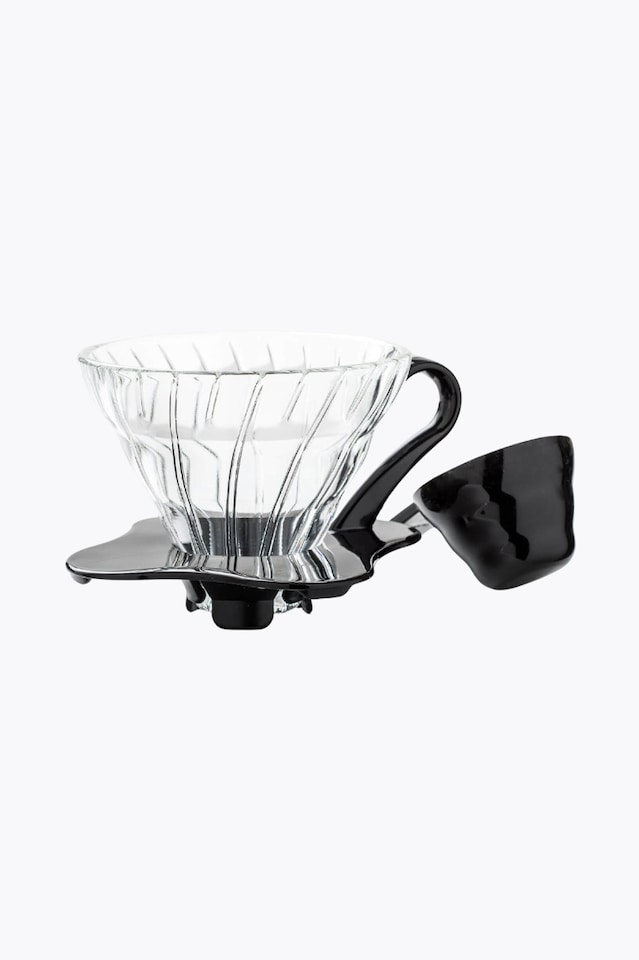 Hario V60 Glass Coffee Dripper 01 Coffee Filter (Pour-Over Brewer) schwarz